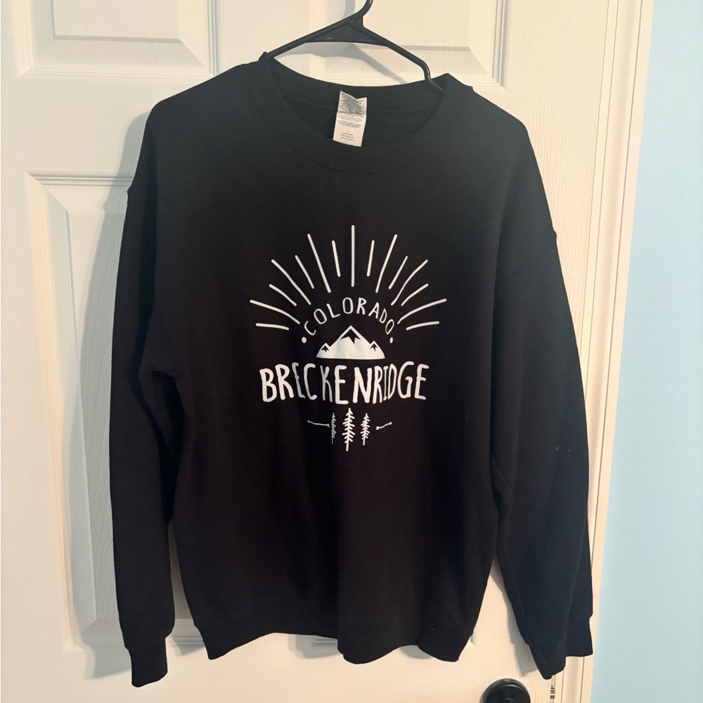 Gildan Breckenridge Black Sweatshirt Size Medium
